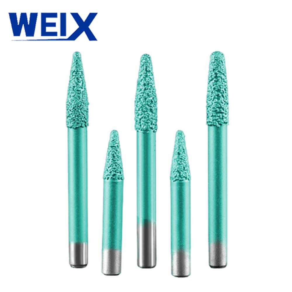 Engraving Bits Diamond Granite Stone Engraving Bits Cutter CNC Tools Spindle Motor Carving Stone Rongfu 10mm 12mm