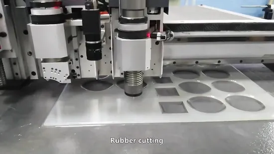 Yuchen CNC Rotary Knife Cutting Machine Same Like Lectra Gerber Garment Cutter Round Blade Cut Cloth Fabric Paper Board PVC Flatbed Serface