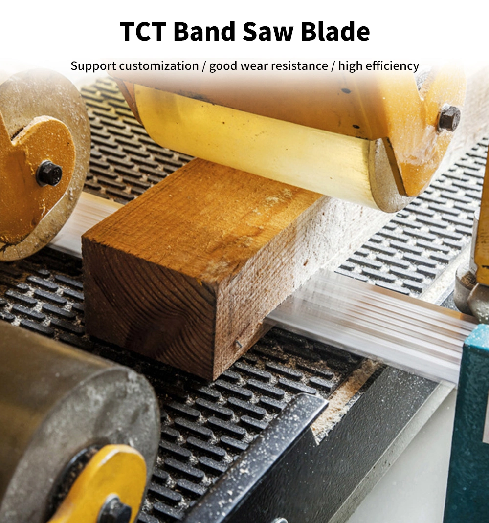 Pilihu Factory Manufacture Tct Wood Carbide Tipped Band Saw Blade Solid Blade Wood Saw Products Blades