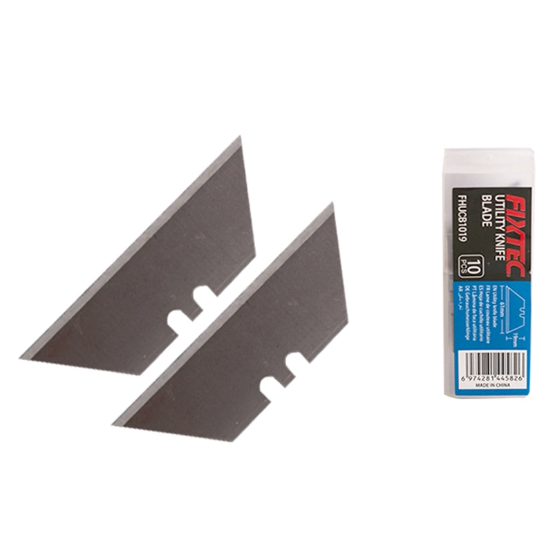 Fixtec Replaceable Sharp Edge Heavy Duty Trapezoidal Utility Blade High Carbon Steel Utility Blade Trapezoidal Cutter Blades