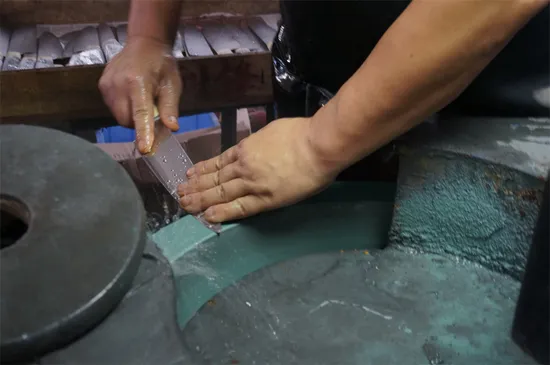 67 Layer Ceramic Handle and Green Stone 1-8 Pieces Kitchen Knife